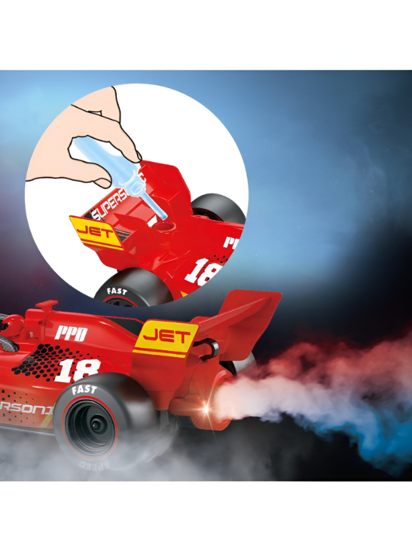 Drift Go – High-Speed RC F1 Racing Car with Spray Function, LED Lights & Rechargeable Battery - Red | LMI11212.