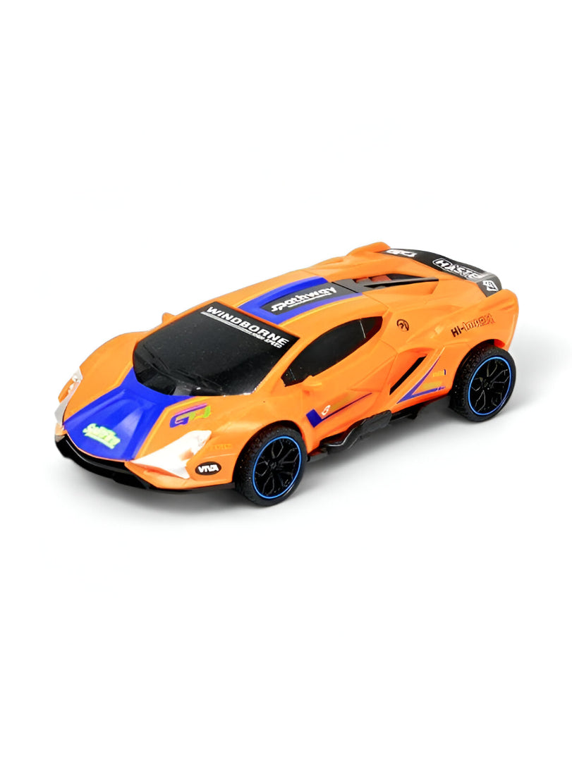 Orange - DriftRacer – Pull-Back Drift Sports Car Toy for Kids | High-Speed Action Vehicle with Sleek Design LMI12909.