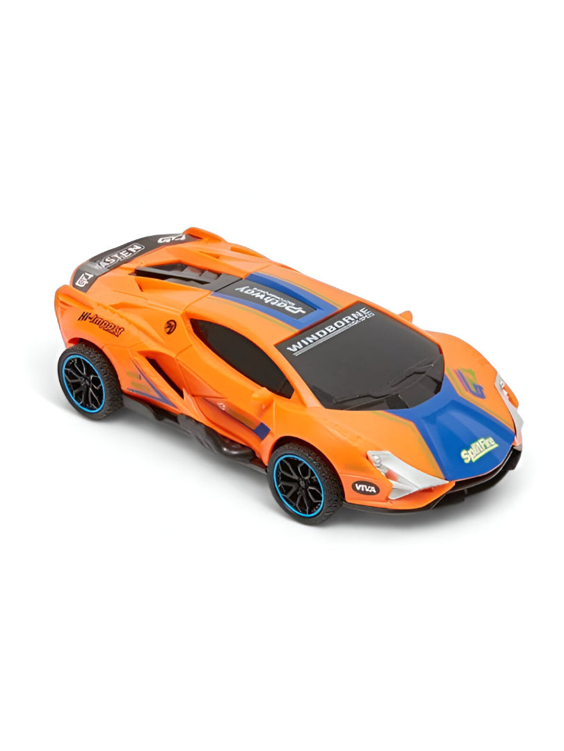 Orange - DriftRacer – Pull-Back Drift Sports Car Toy for Kids | High-Speed Action Vehicle with Sleek Design LMI12909.