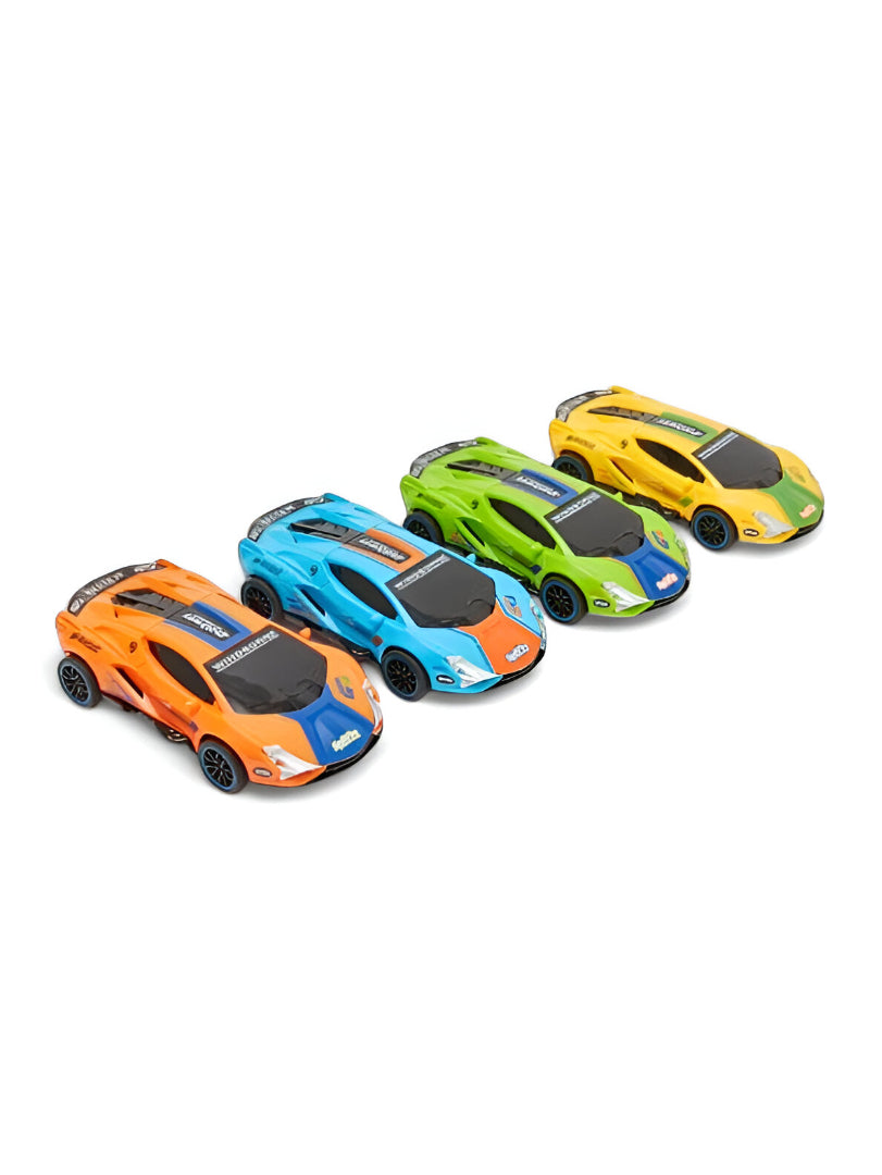 Yellow - DriftRacer – Pull-Back Drift Sports Car Toy for Kids | High-Speed Action Vehicle with Sleek Design LMI12909.