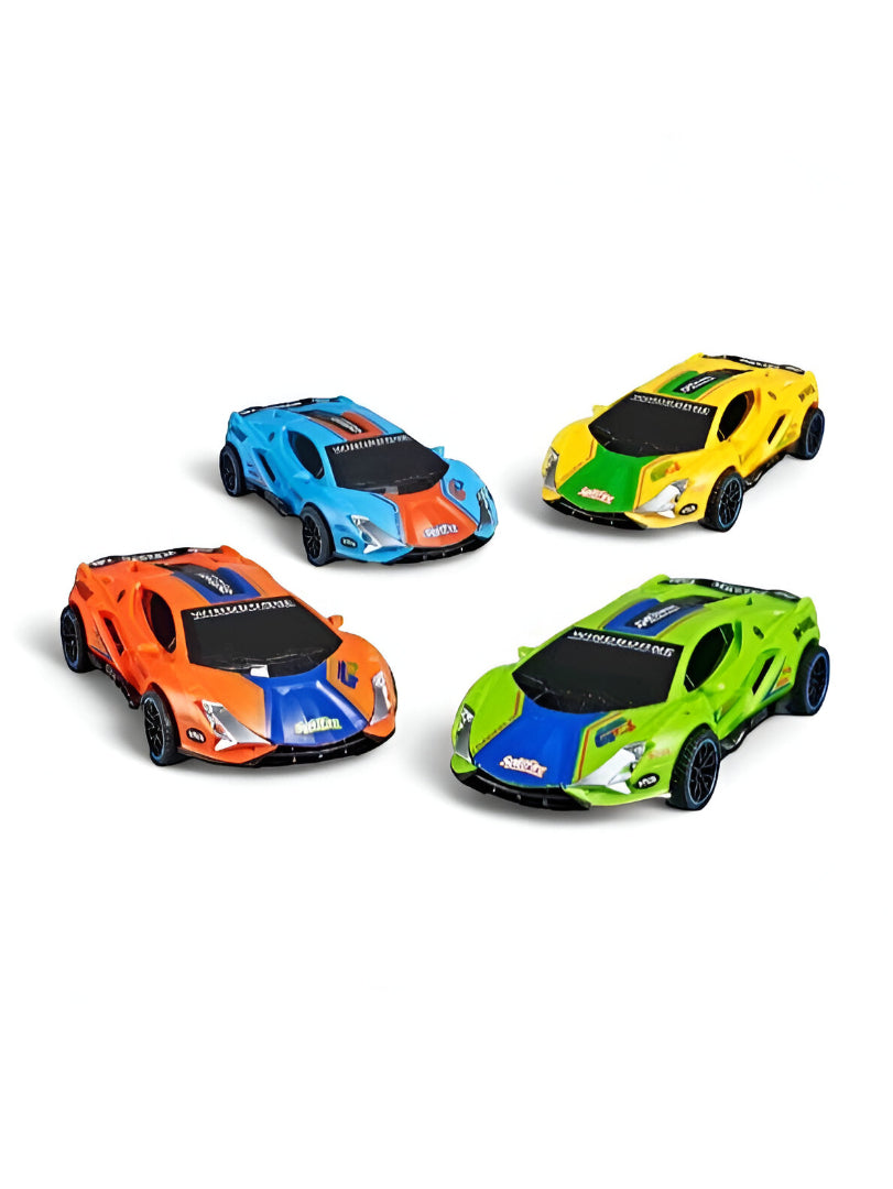 Yellow - DriftRacer – Pull-Back Drift Sports Car Toy for Kids | High-Speed Action Vehicle with Sleek Design LMI12909.