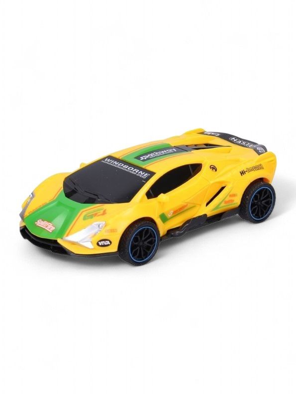 Yellow - DriftRacer – Pull-Back Drift Sports Car Toy for Kids | High-Speed Action Vehicle with Sleek Design LMI12909.