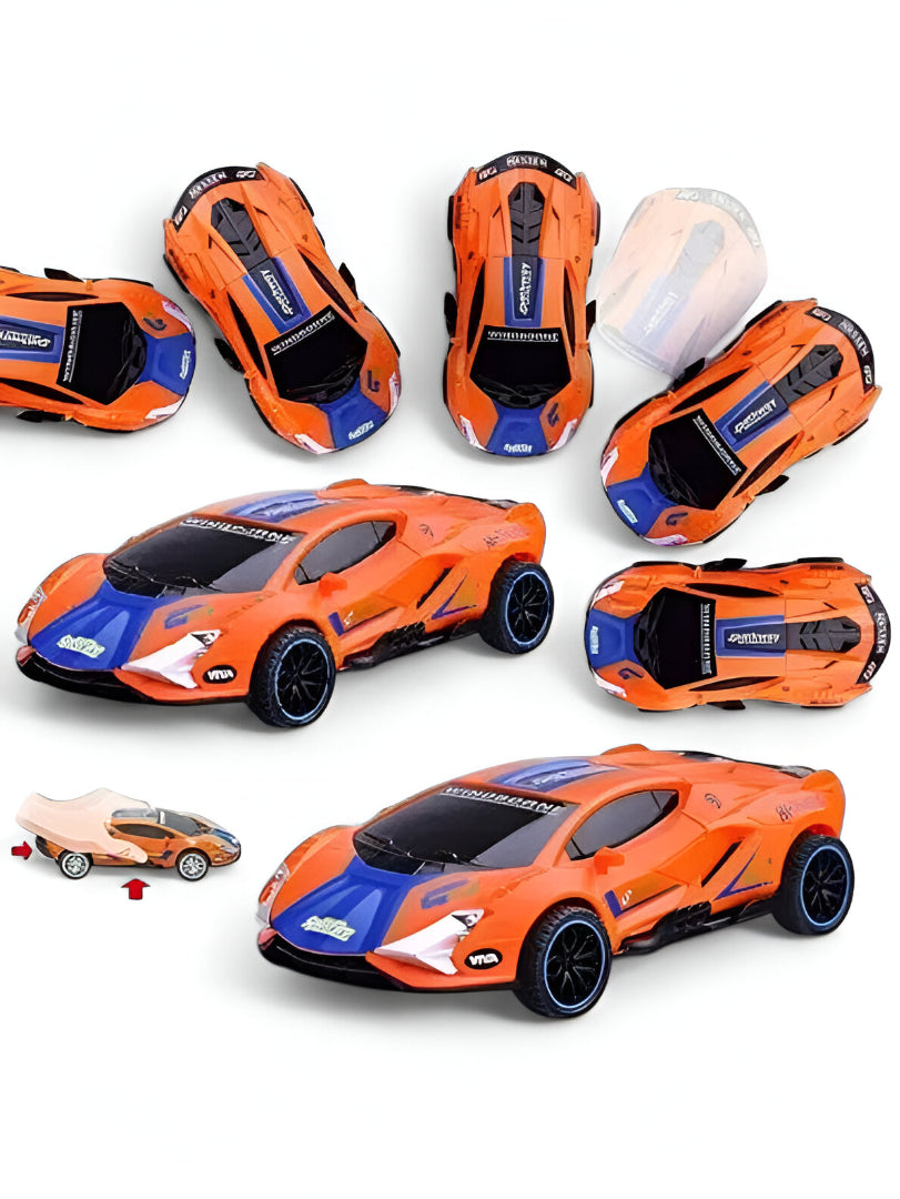 Orange - DriftRacer – Pull-Back Drift Sports Car Toy for Kids | High-Speed Action Vehicle with Sleek Design LMI12909.