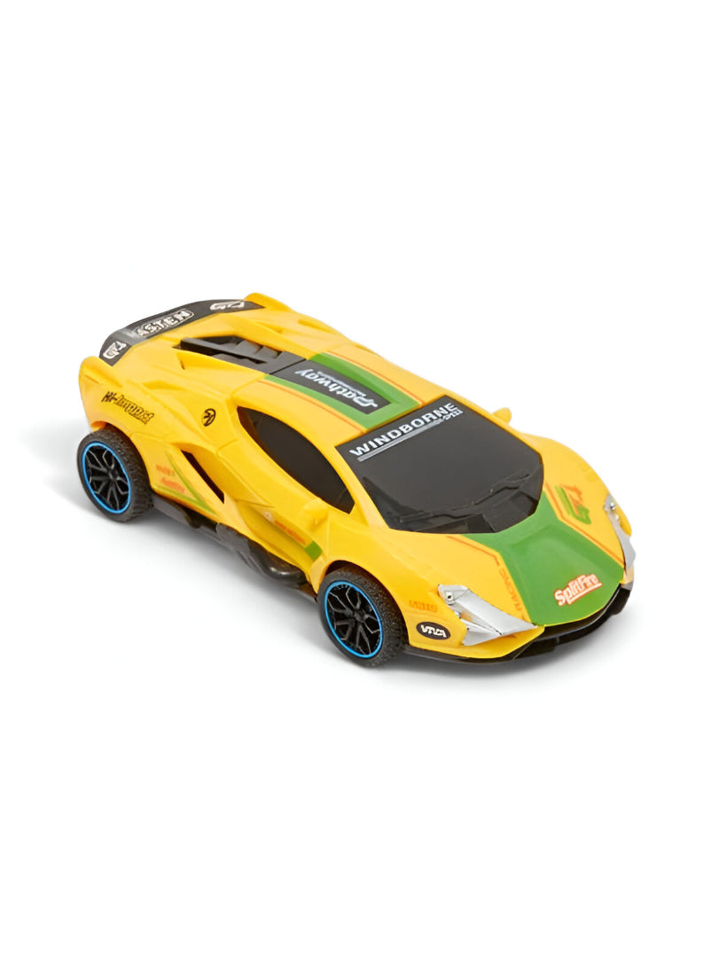Yellow - DriftRacer – Pull-Back Drift Sports Car Toy for Kids | High-Speed Action Vehicle with Sleek Design LMI12909.