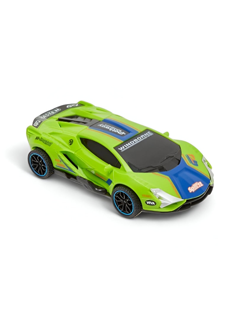 Green - DriftRacer – Pull-Back Drift Sports Car Toy for Kids | High-Speed Action Vehicle with Sleek Design LMI12909.