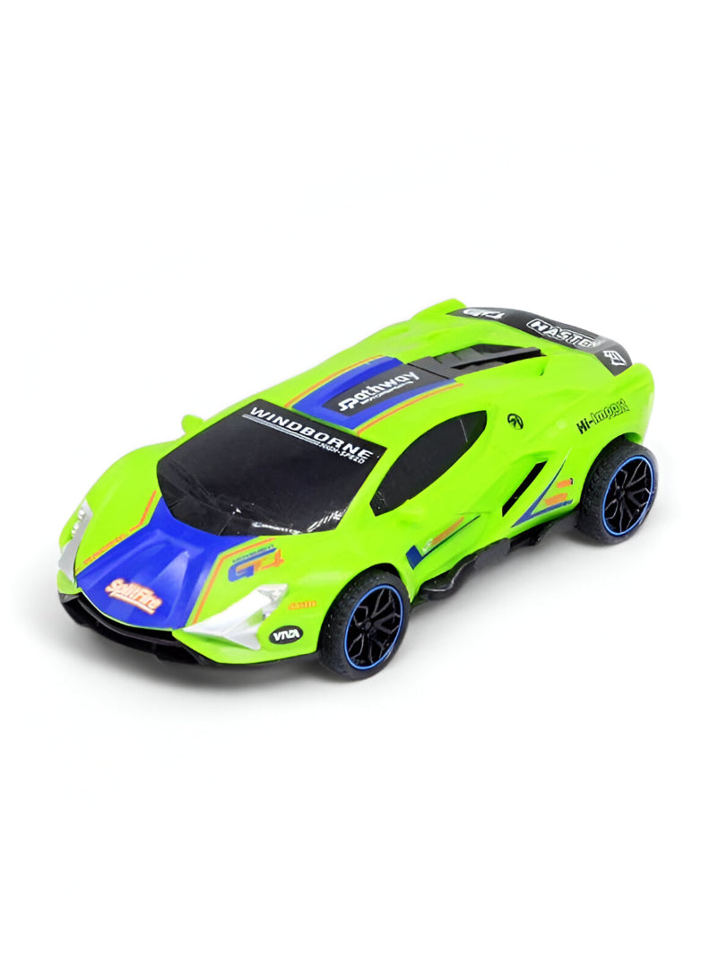 Green - DriftRacer – Pull-Back Drift Sports Car Toy for Kids | High-Speed Action Vehicle with Sleek Design LMI12909.