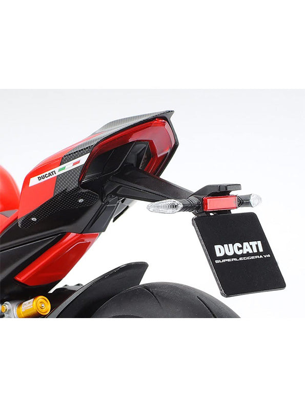 Ducati Panigale V4 1:12 Scale Diecast Model Bike in Red - Premium Acrylic Display Box Included - Toyloft