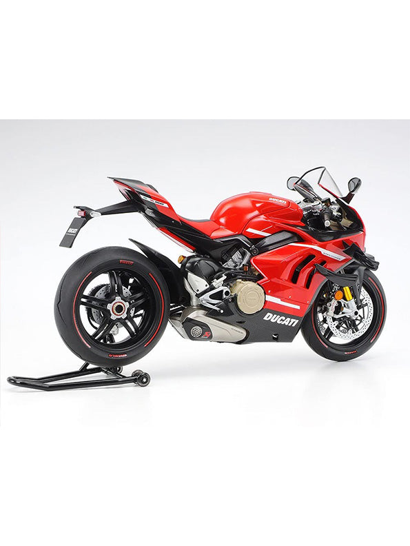 Ducati Panigale V4 1:12 Scale Diecast Model Bike in Red - Premium Acrylic Display Box Included - Toyloft