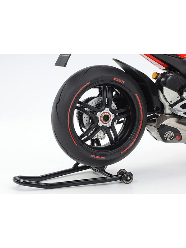 Ducati Panigale V4 1:12 Scale Diecast Model Bike in Red - Premium Acrylic Display Box Included - Toyloft