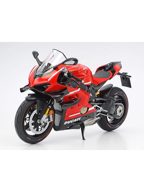 Ducati Panigale V4 1:12 Scale Diecast Model Bike in Red - Premium Acrylic Display Box Included - Toyloft