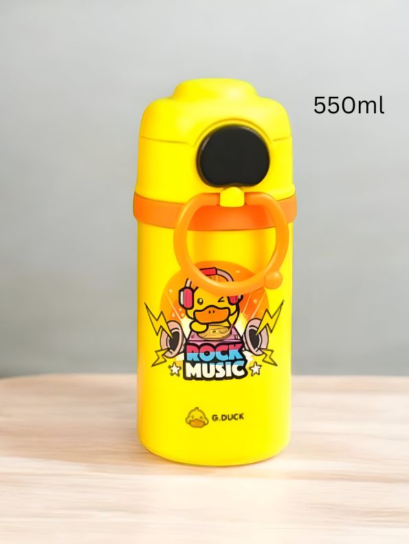 Meloduck - DuckySip – Cute Duck Water Bottle for Kids | 550ml with Temperature Display | BPA-Free & Leakproof NOV8342.