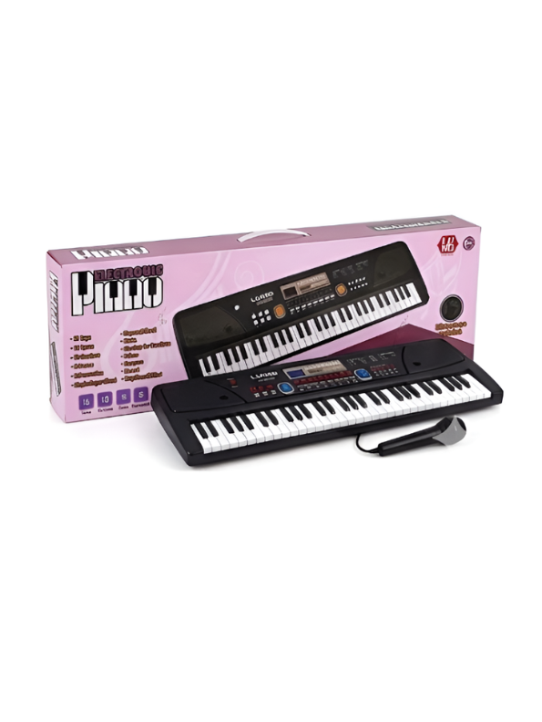 Electronic Piano Keyboard with Microphone & USB – Learning Musical Toy LMI15784.