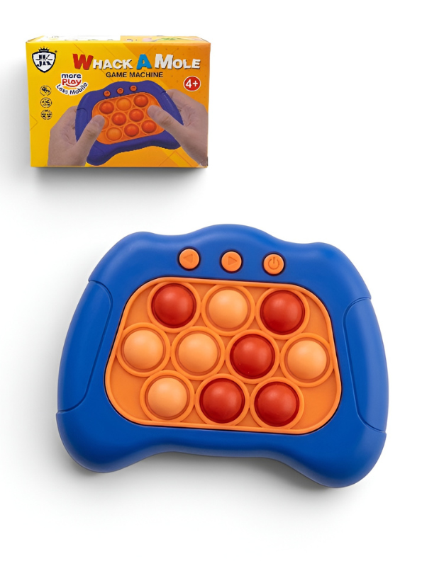 Electronic Quick Push Bubble Game Console Purple – Handheld Whack-A-Mole Pop Fidget Sensory Toy with Lights and Sound, Educational Stress Relief Game Machine for Kids Ages 4+ TV5184