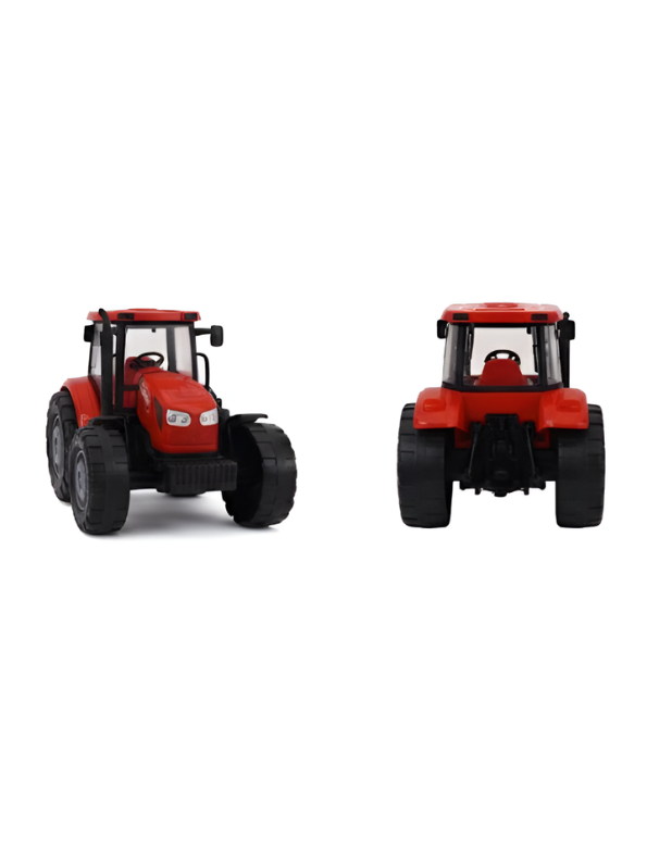 Excavator & Tractor Toy – Realistic Farm Construction Vehicle Red LMI15424.