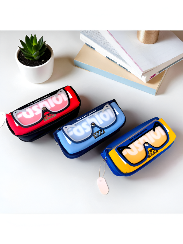 Blue - Fashion Pouch – Soft Pouch with Double Chain & Flap Design | Stylish Pouch for Kids NOVGBT-50029.