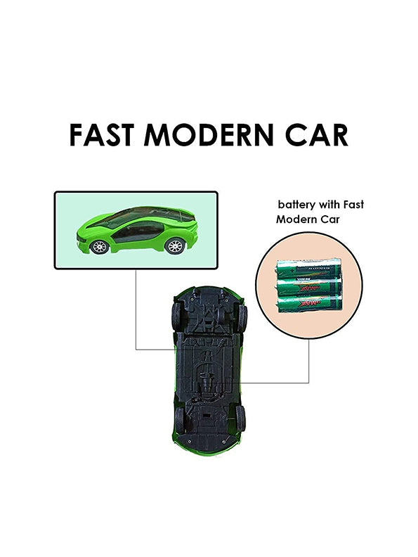Fast Modern Remote Control Car For Kids - Green (L-88) - Toyloft