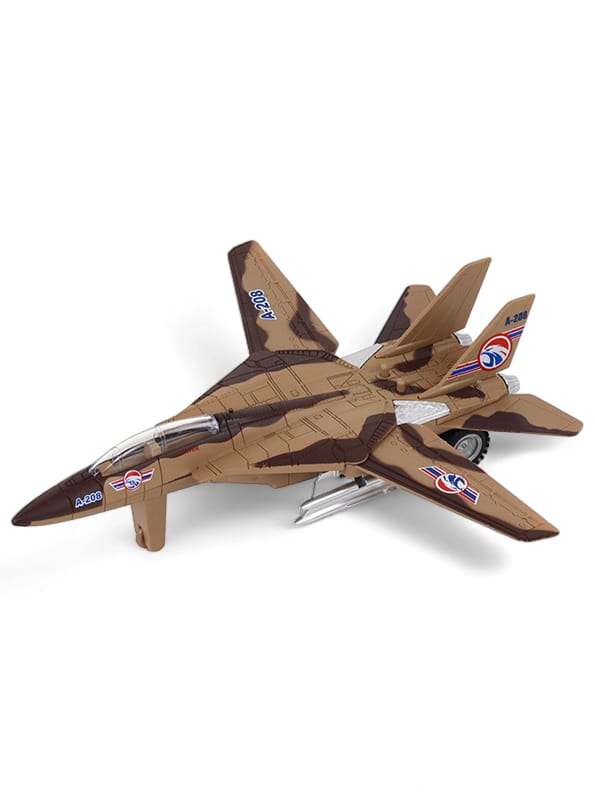 Fighter Plane Toy For Kids Brown Length 19 CM
