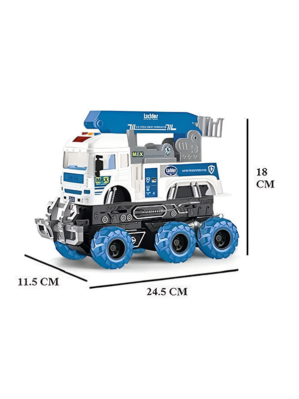 Electric Safety Truck Toy for Kids - Blue - Toyloft