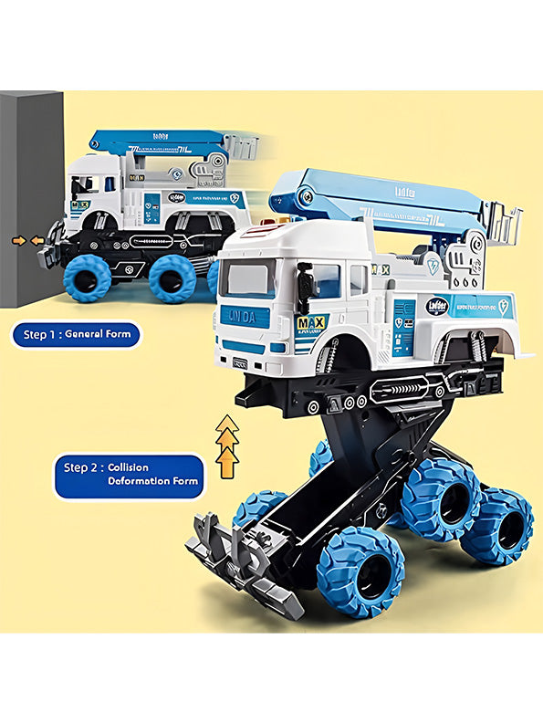 Electric Safety Truck Toy for Kids - Blue - Toyloft