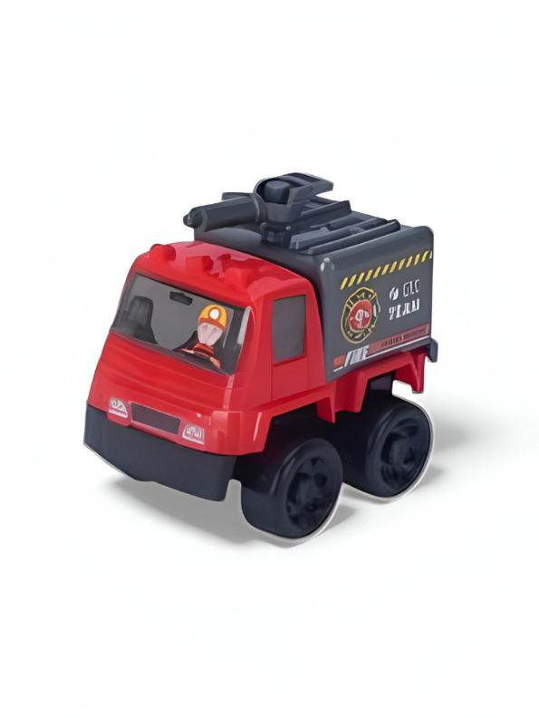 Fire Truck Playset – 4-Pack Mini Die-Cast Rescue & Firefighter Vehicles LMI15840.