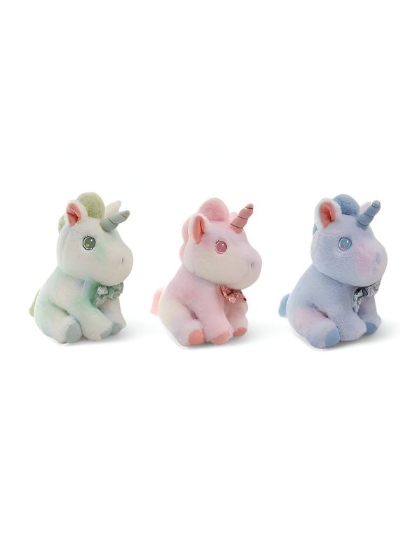 Pink - Fluffy Unicorn Soft Toy – Cute & Cuddly Plush for Kids & Unicorn Lovers 10 inch - MS14007.