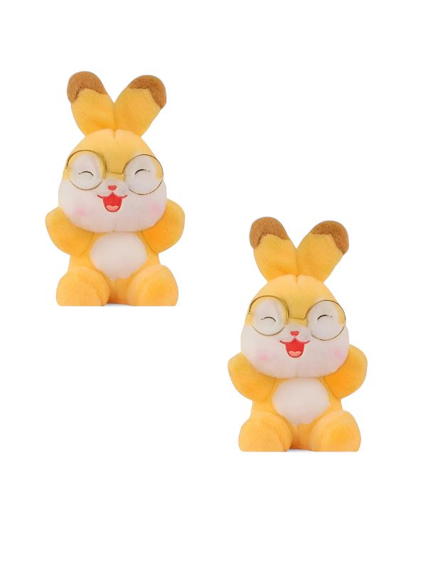 Bunny Plush with Glasses – Cuddly Soft Toy for Babies & Kids 8 inch - MS14477.