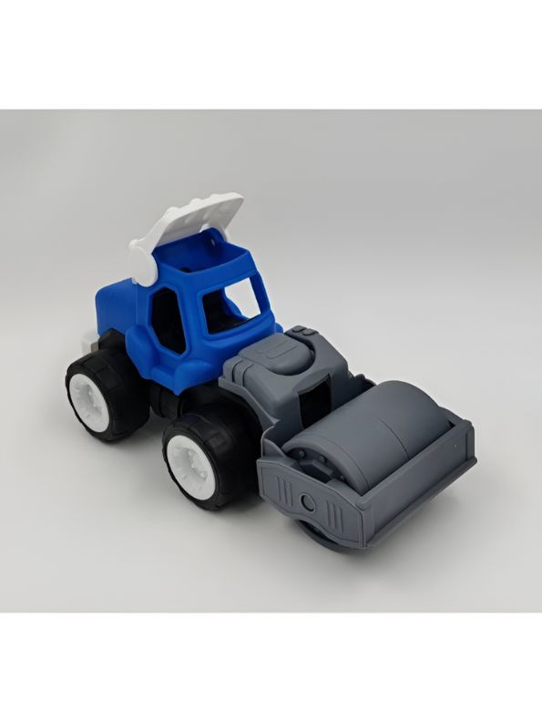 Friction-Powered Road Roller Toy Truck – Push and Go Construction Vehicle LMI12499.