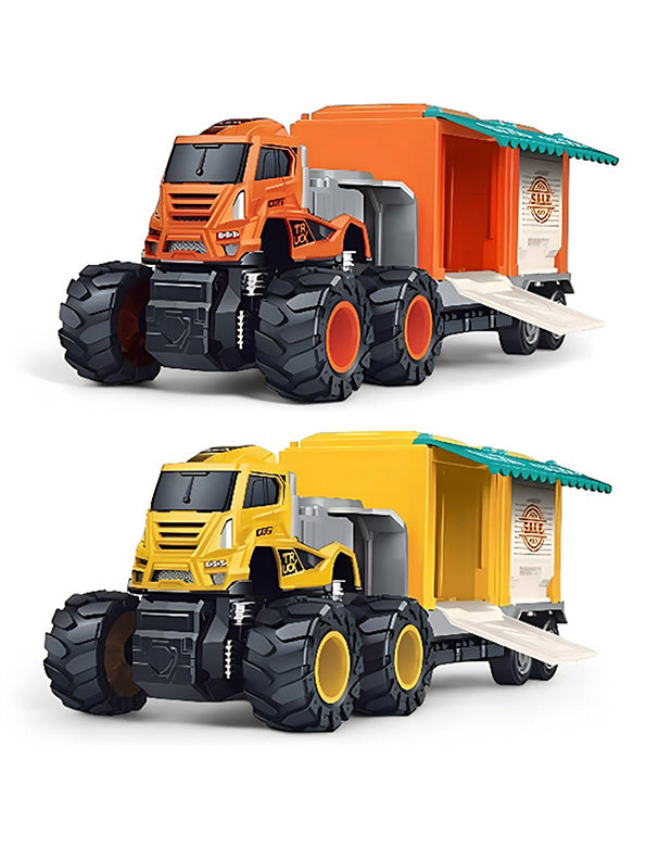 Friction Ice Cream Trailer Metal Truck - Yellow (L-J-99) - Toyloft