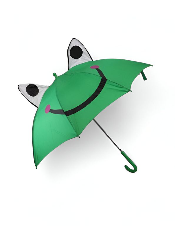 Frogella – Cute Frog Face Kids Umbrella | Adorable & Fun Rain Gear for Children NOV6219.