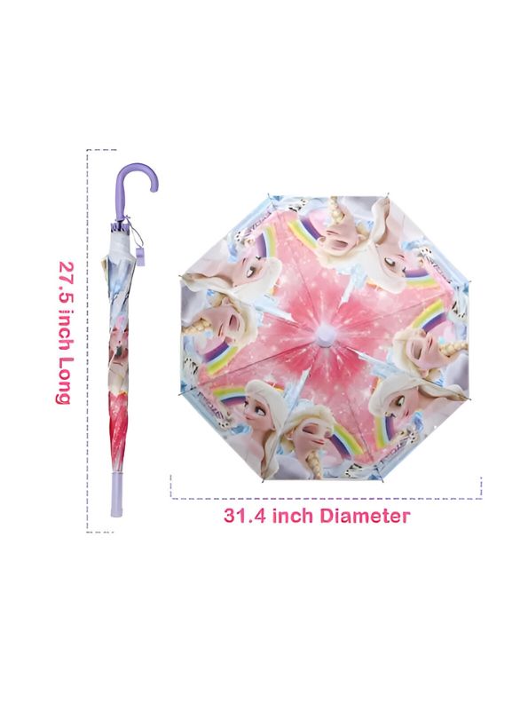 Frostella – Frozen Elsa Kids Umbrella – 50cm | Magical Disney Princess Umbrella for Girls NOV9693.