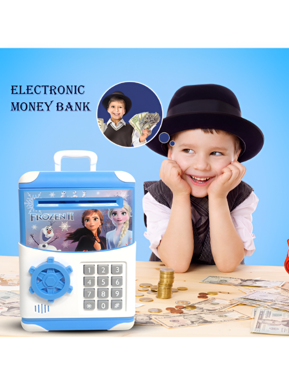 Frozen 2 Digital Piggy Bank with Password Lock & Auto Note Scroll | ATM Money Safe LMI10365.