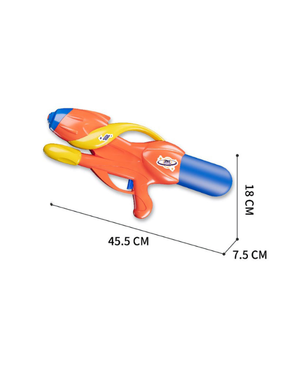 Futuristic Space Blaster Water Gun – High-Capacity Pichkari for Kids & Adults – Perfect for Holi Orange LMI14428.