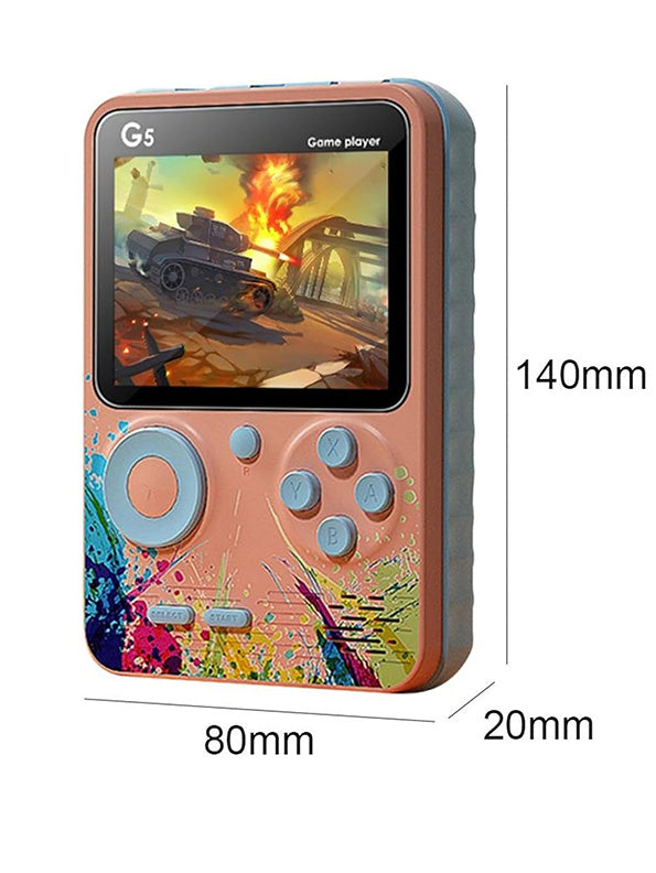 G5 Best Handheld Gaming Console 500 Games - Pink - Toyloft