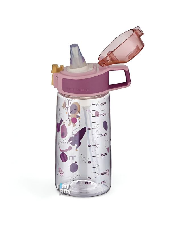 GalaxyJet Kids Water Bottle – 500ml Leakproof Bottle with Rocket & Astronaut Print for School & Travel NOV3313.
