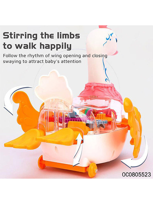 Gear Swan 360 Degree Rotation Toy For Kids - White (MS-O-24) - Toyloft