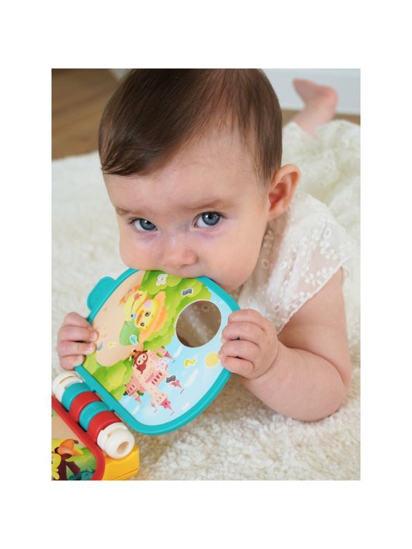 Giraffe Musical Learning Book for Kids – Interactive Educational Toy with Animal Sounds, Lights & Instruments – Early Learning Rhyme Book for Toddlers & Babies - NX13410.