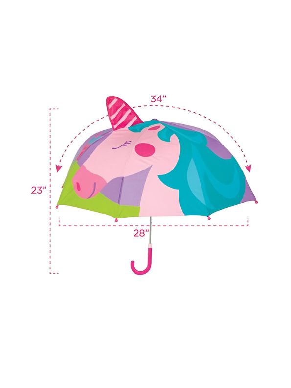 Glitter Unicorn Girl Umbrella – 47 cm Lightweight & Colorful Rain Protection NOV6222.
