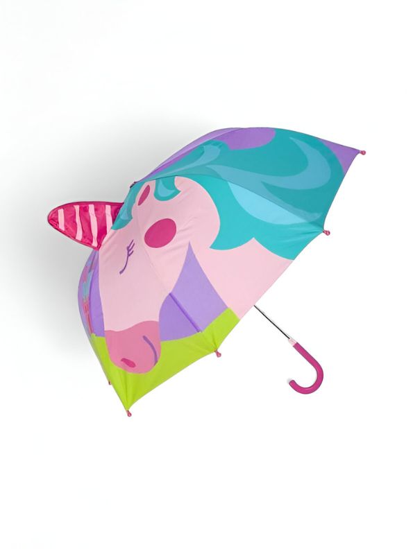Glitter Unicorn Girl Umbrella – 47 cm Lightweight & Colorful Rain Protection NOV6222.