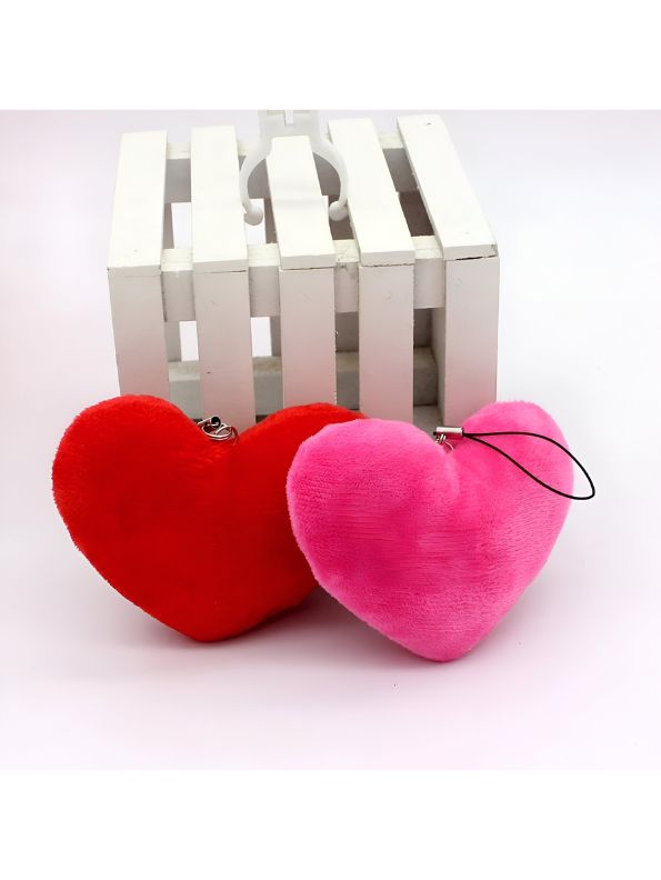 Light Pink - Heart Shaped Soft Toy – Love Embroidered - Soft & Cuddly Gift For Babies & Adults - MS14511.