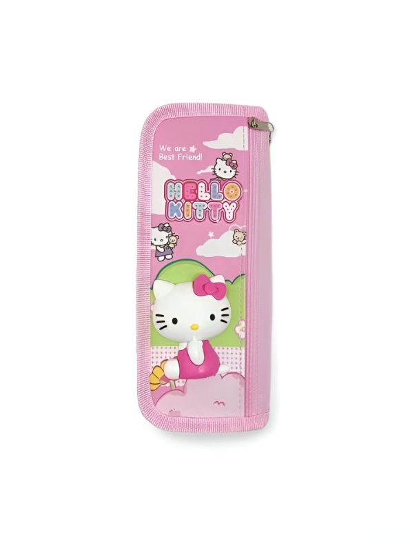 Hello Kitty Squishy Pouch – Double Chain, Blister Card Packing | Cute & Soft Zipper Bag NOV6641.