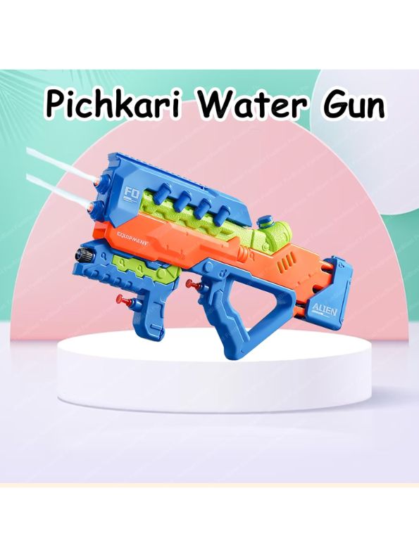 AquaBlaze 250 Holi Pichkari Water Gun – 2-in-1 High-Pressure Tank Spray Gun with Mini Gun (250ML) for Kids, Boys & Girls
