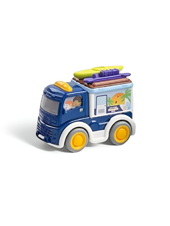 HolidayCruze – Pack of 3 Pull-Back Vacation Vans for Kids | Colorful Travel Van Toy Set for Fun & Imaginative Play LMI14651.