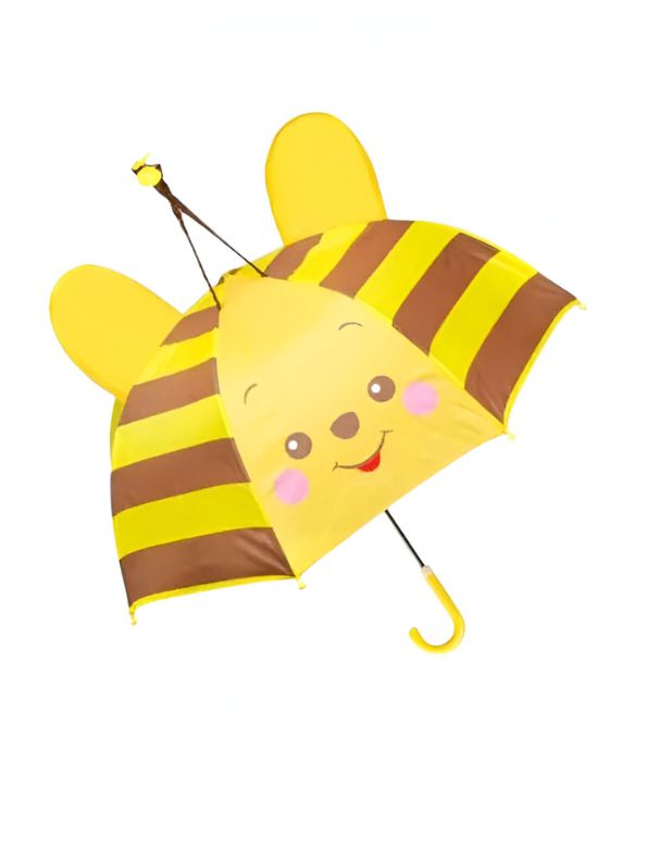 Honey Bee Umbrella – 47 cm Cute Yellow Rain Umbrella for Toddlers & Preschoolers NOV9696.
