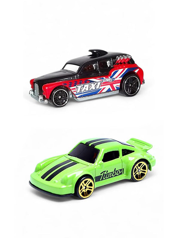 2-Pack Diecast Set Cockney Cab Turbo Toy Cars TV-O24