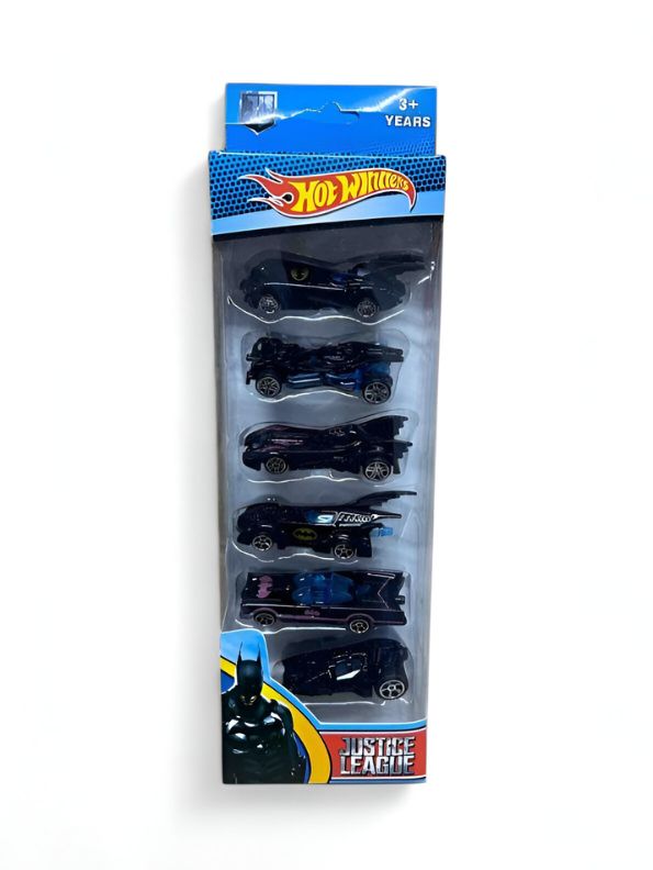 Hot Wheels Batman Themed 6-Car Gift Pack – Die-Cast Vehicles for Kids & Collectors LMI140036.
