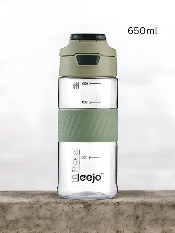 Green - HydraSipper – 650ml Advanced Water Bottle for Office Use | Leak-Proof, Ideal for Daily Hydration NOV1660.