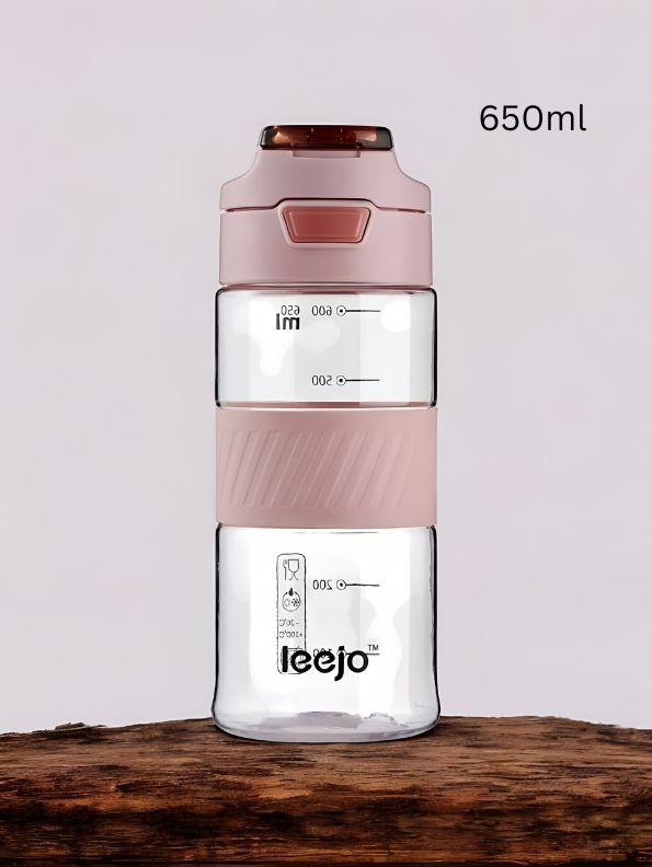 Pink - HydraSipper – 650ml Advanced Water Bottle for Office Use | Leak-Proof, Ideal for Daily Hydration NOV1660.