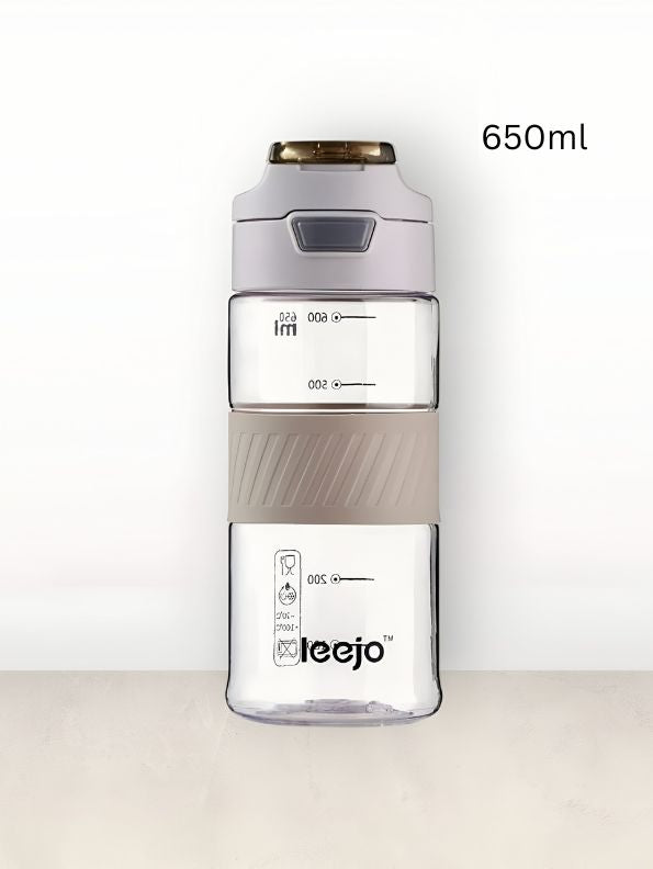 Gray - HydraSipper – 650ml Advanced Water Bottle for Office Use | Leak-Proof, Ideal for Daily Hydration NOV1660.