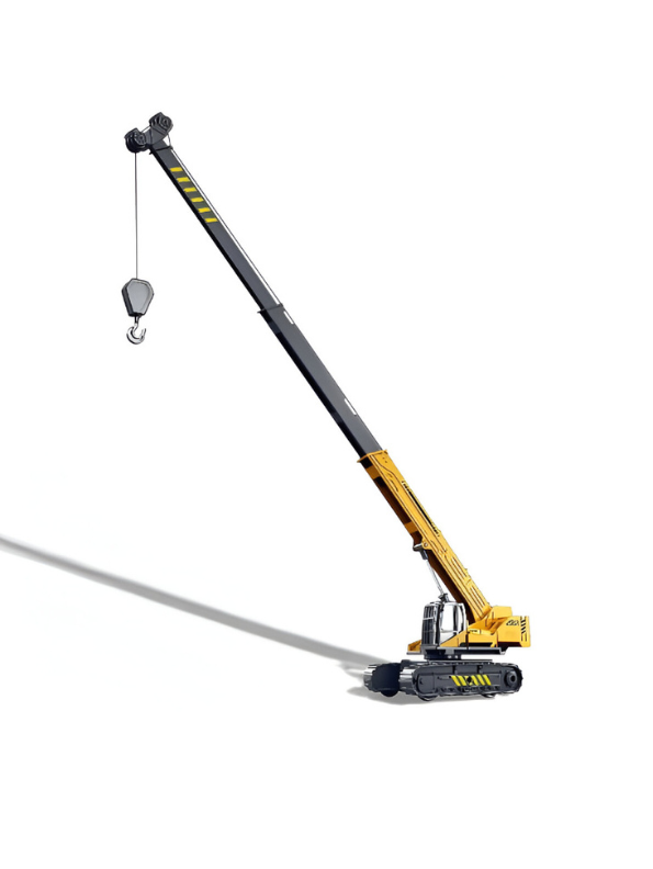 Hydraulic Crawler Crane Toy for Kids | 21.45-Inch Extendable Boom, Construction Vehicle NX15465.