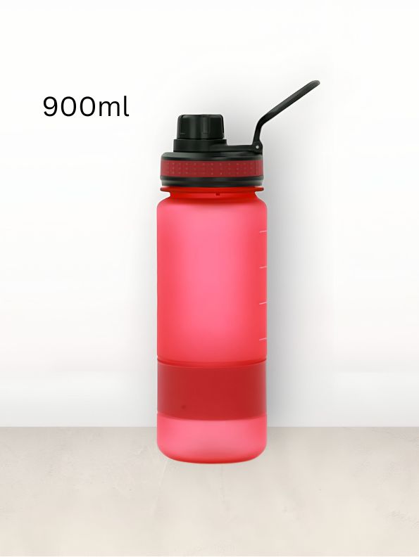 Red - HydroMax Bottle – 900ml Water Bottle with Handle | Leakproof for Office, School & Travel NOV1661.